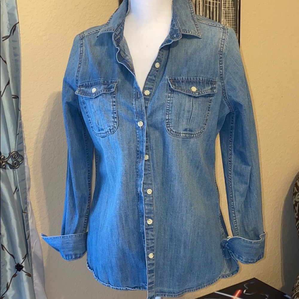 Mossimo Jean button down shirt